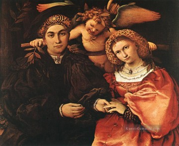  23 Galerie - Messer Marsilio und seine Frau 1523 Renaissance Lorenzo Lotto